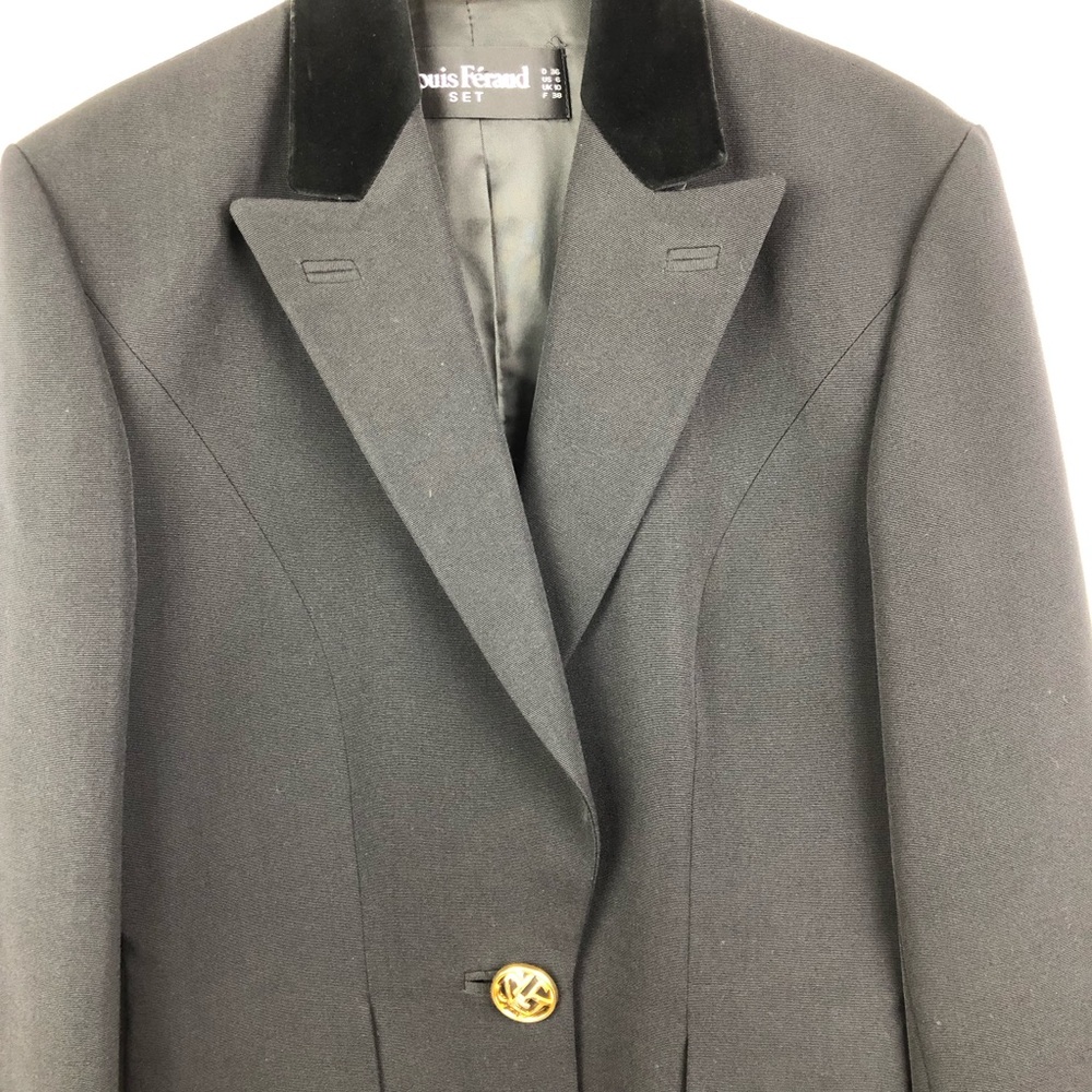 Vintage Black Louis Feraud Blazer | 6 - Picture 2 of 8